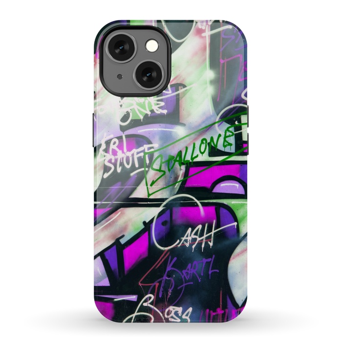 iPhone 13 StrongFit Colorful Graffiti by Andrea Haase