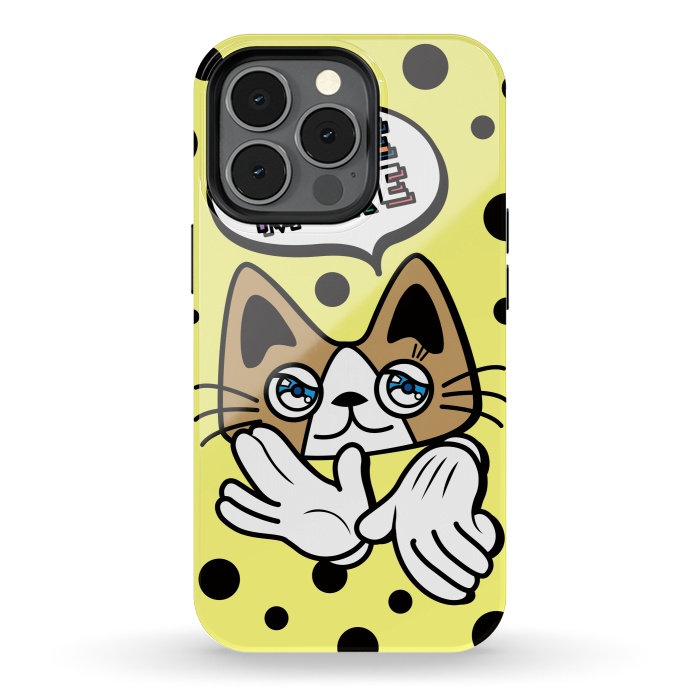 iPhone 13 pro StrongFit CUTIE CAT by Michael Cheung