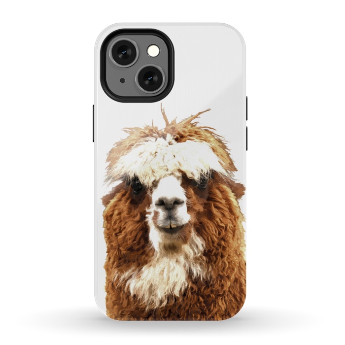 iPhone 13 mini StrongFit Alpaca Portrait by Alemi