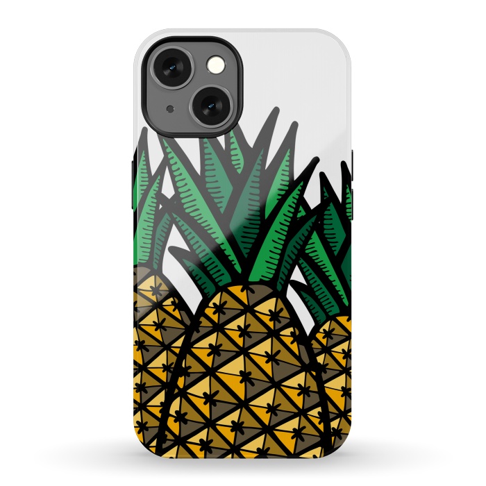 iPhone 13 StrongFit Pineapple Field by Majoih