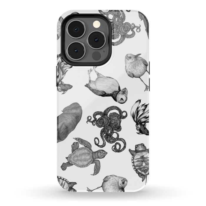 iPhone 13 pro StrongFit Cute Sea Animals Party by ECMazur 
