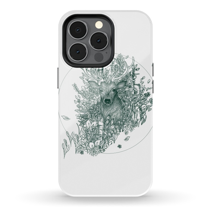iPhone 13 pro StrongFit Stag and Forest by ECMazur 