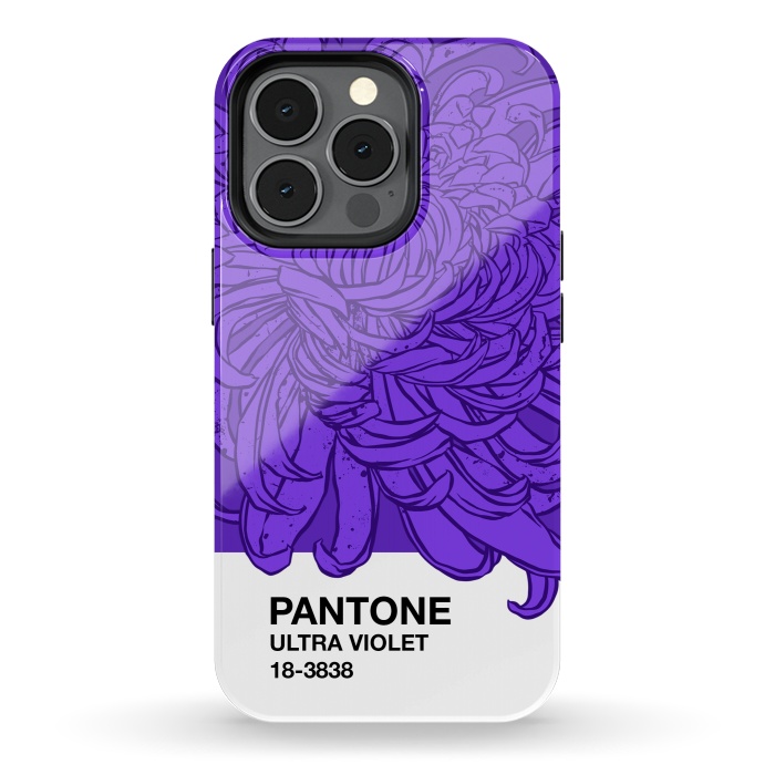 iPhone 13 pro StrongFit Pantone ultra violet  by Evgenia Chuvardina