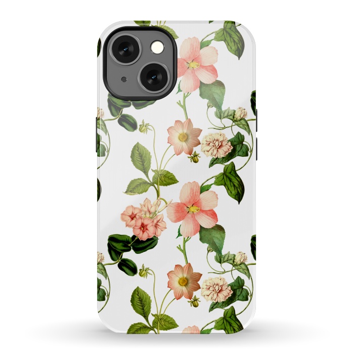 iPhone 13 StrongFit Lovely vintage flower pattern by  Utart