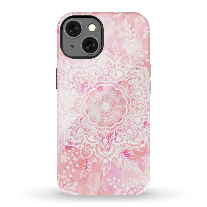 iPhone 13 StrongFit Queen Starring of Mandalas-Rose by ''CVogiatzi.