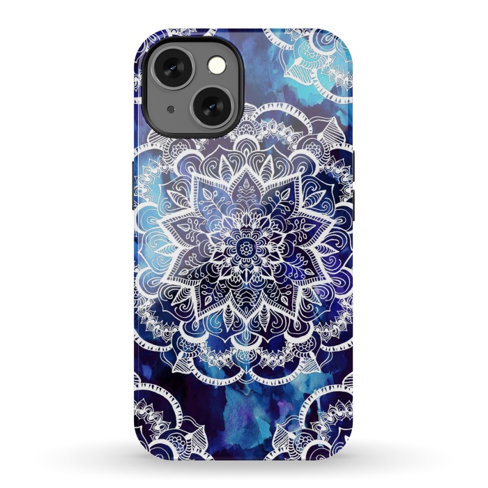iPhone 13 StrongFit Queen Starring of Mandalas Navy by ''CVogiatzi.