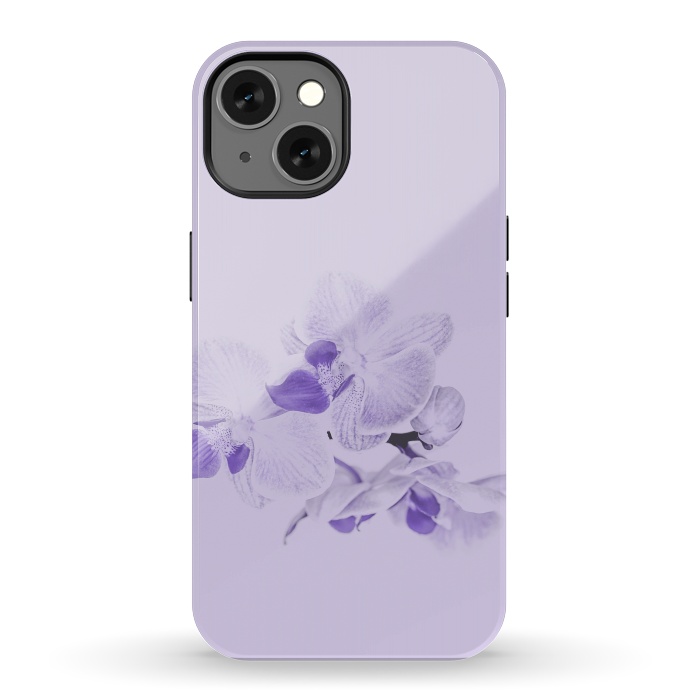 iPhone 13 StrongFit Purple Orchid Flower by Andrea Haase