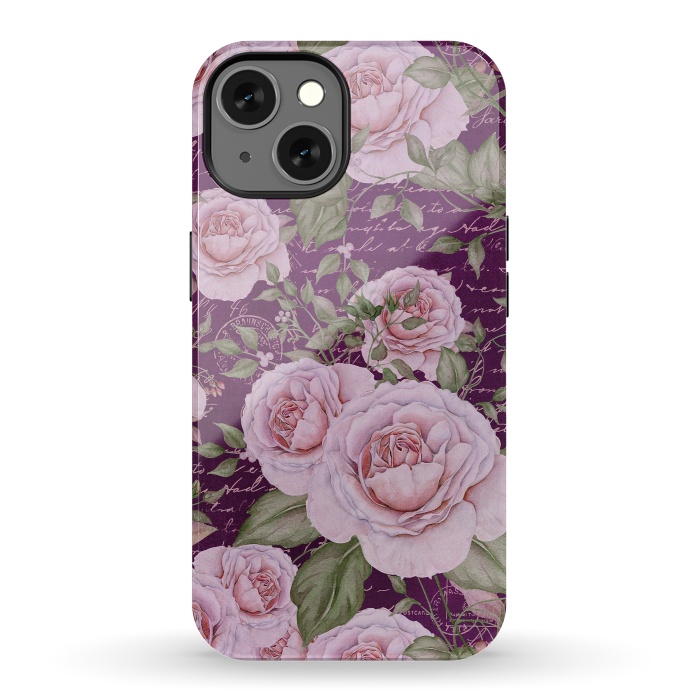 iPhone 13 StrongFit Nostalgic Rose PAttern by Andrea Haase