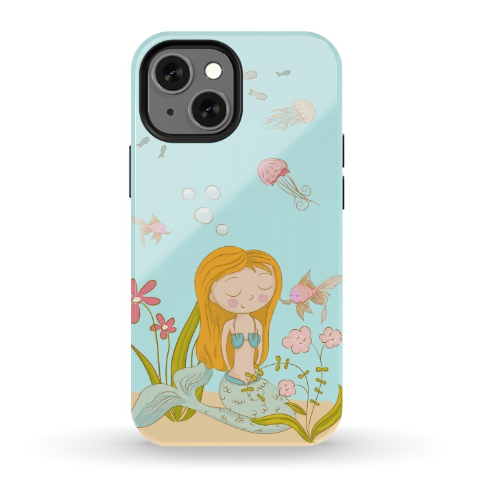 iPhone 13 mini StrongFit Little Mermaid by  Utart