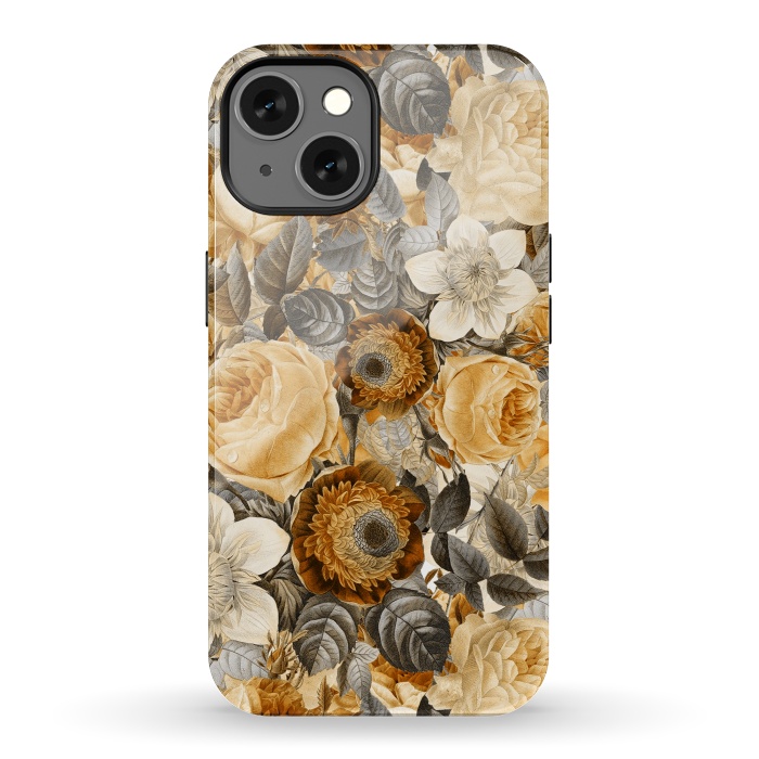 iPhone 13 StrongFit luxuriantly gold vintage floral pattern by  Utart