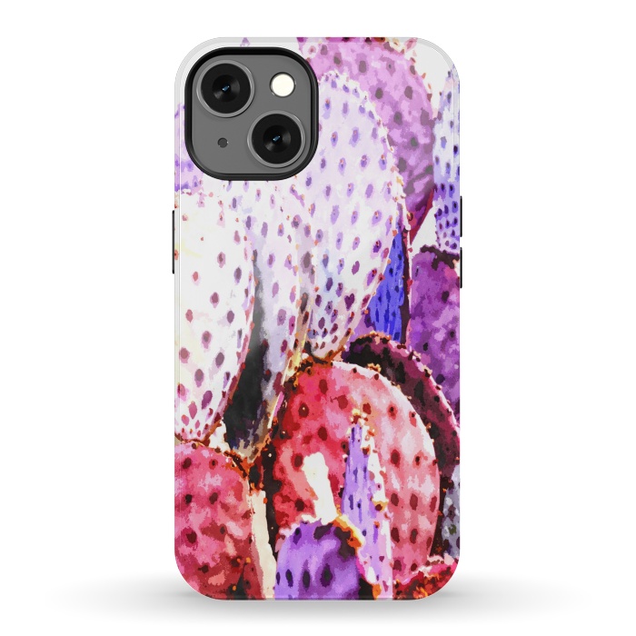 iPhone 13 StrongFit Purple Cactus Illustration by Alemi