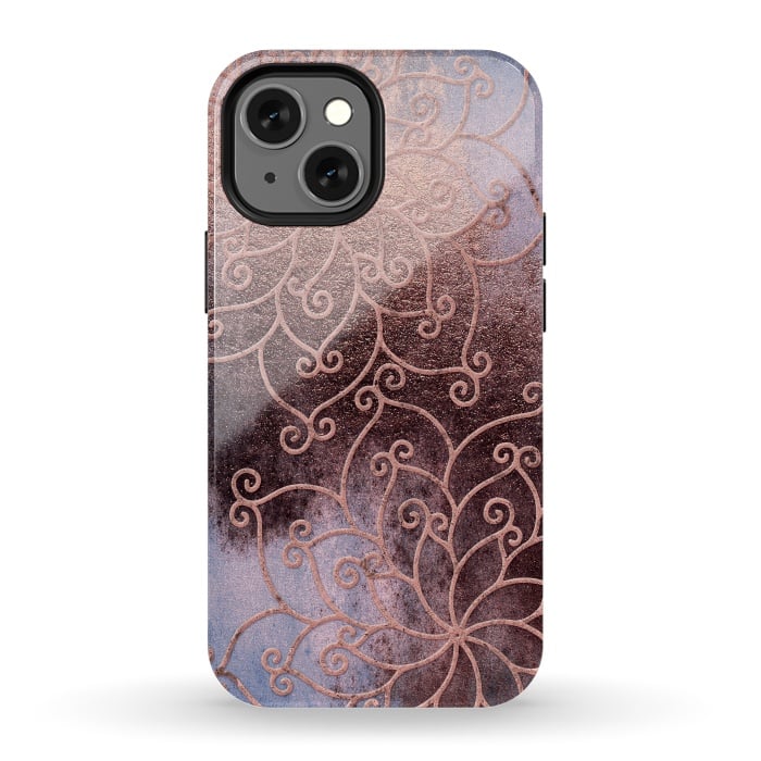 iPhone 13 mini StrongFit Pink Sundown by  Utart
