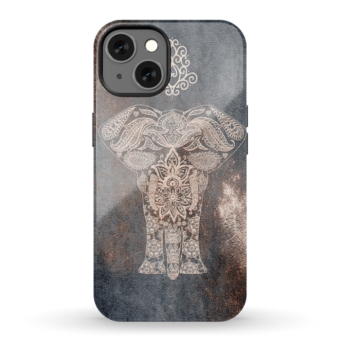 iPhone 13 StrongFit Elepephant Mandala by  Utart