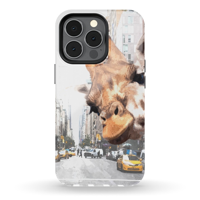 iPhone 13 pro StrongFit Selfie Giraffe in NYC by Alemi