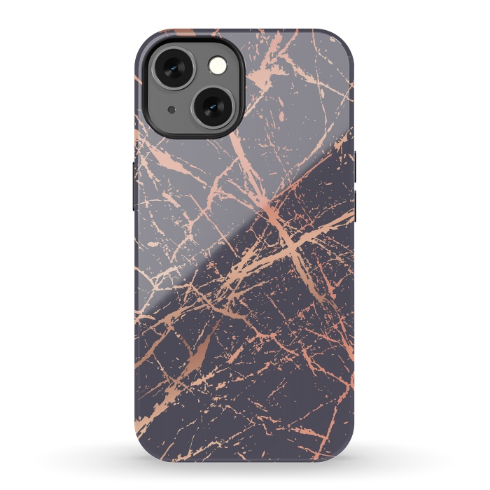 iPhone 13 StrongFit Copper Splatter 001 by Jelena Obradovic