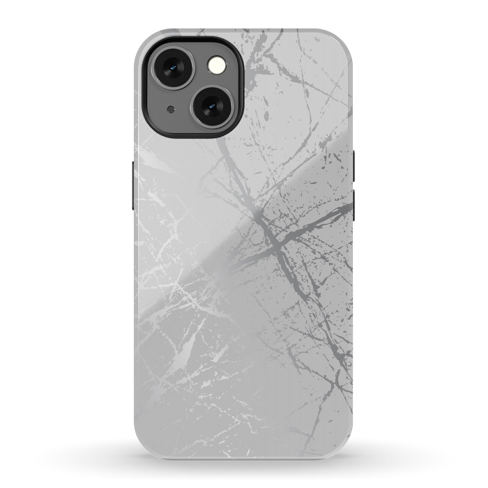 iPhone 13 StrongFit Silver Splatter 002 by Jelena Obradovic