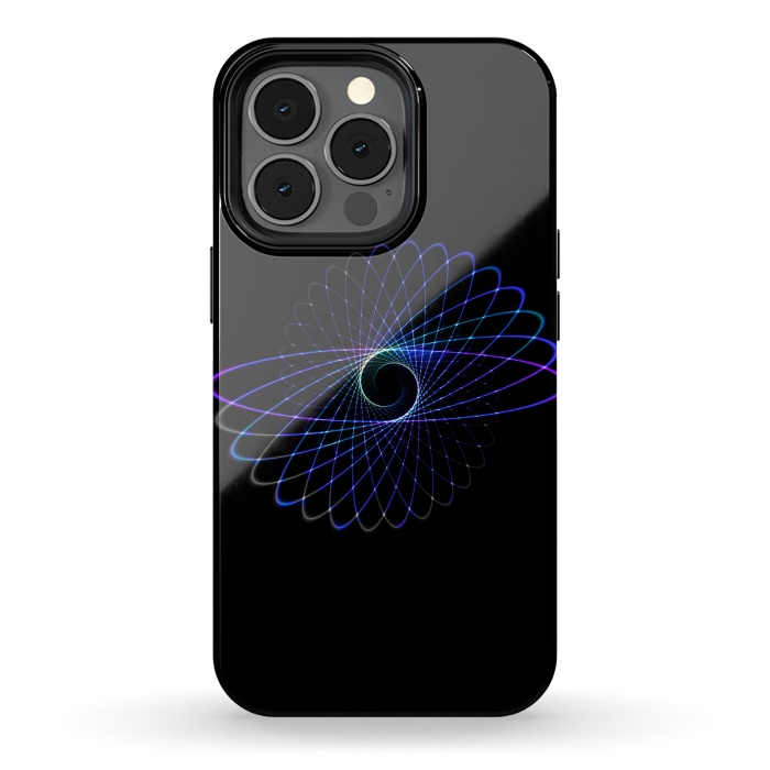 iPhone 13 pro StrongFit Spirograph Object on Black by Andrea Haase