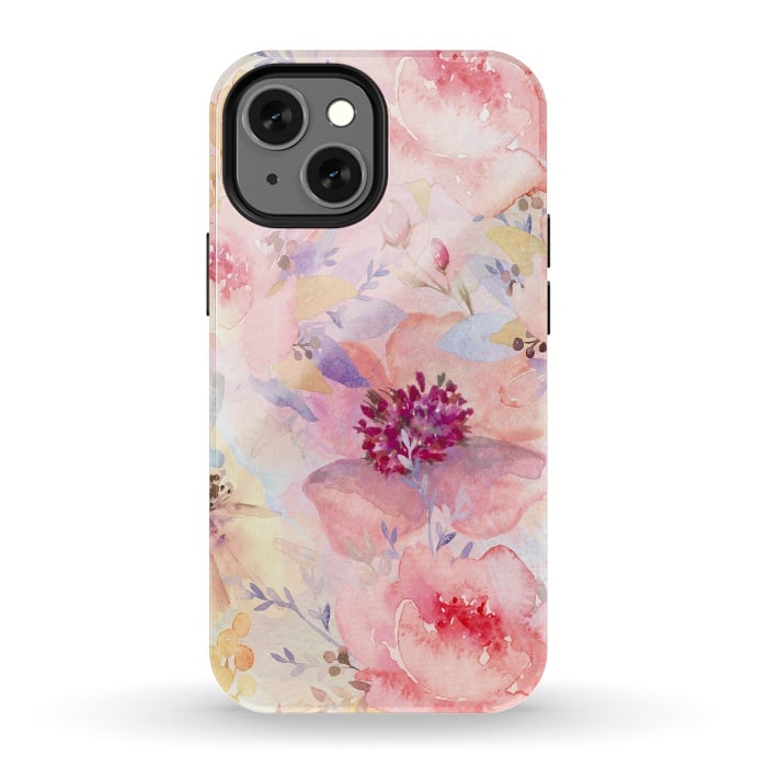 iPhone 13 mini StrongFit Summer Flowers Pattern by  Utart
