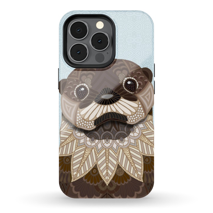 iPhone 13 pro StrongFit Otterly Cute by Angelika Parker