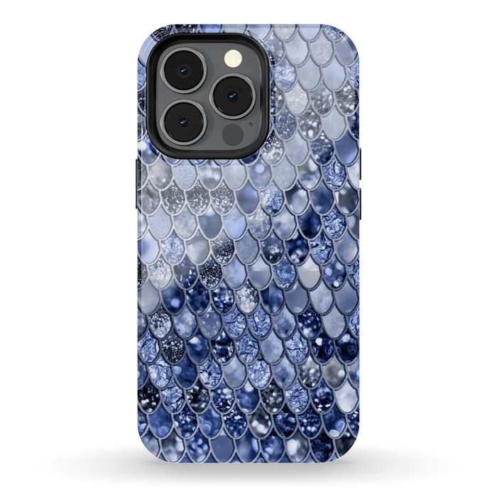 iPhone 13 pro StrongFit Ocean Blue Glamour Mermaid Scales by  Utart