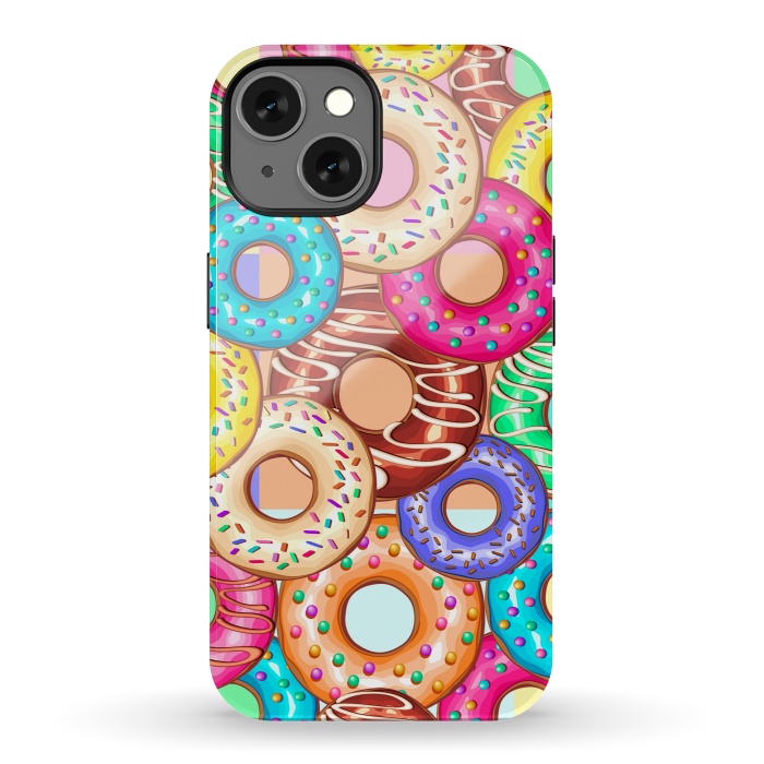 iPhone 13 StrongFit Donuts Punchy Pastel flavours by BluedarkArt