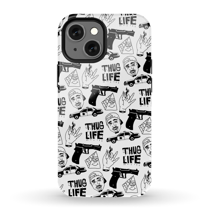 iPhone 13 mini StrongFit Thug Life by Nick Cocozza
