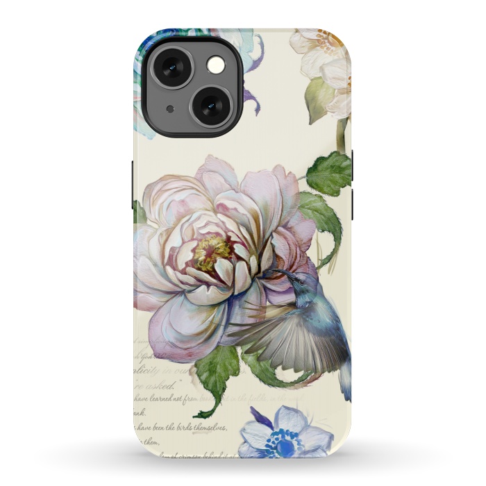 iPhone 13 StrongFit Vintage Rose by Creativeaxle