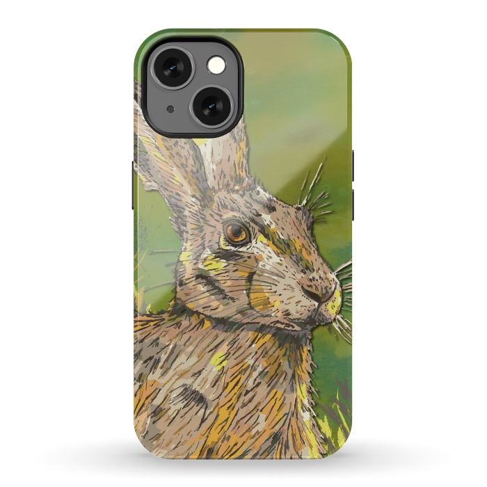 iPhone 13 StrongFit Summer Hare by Lotti Brown
