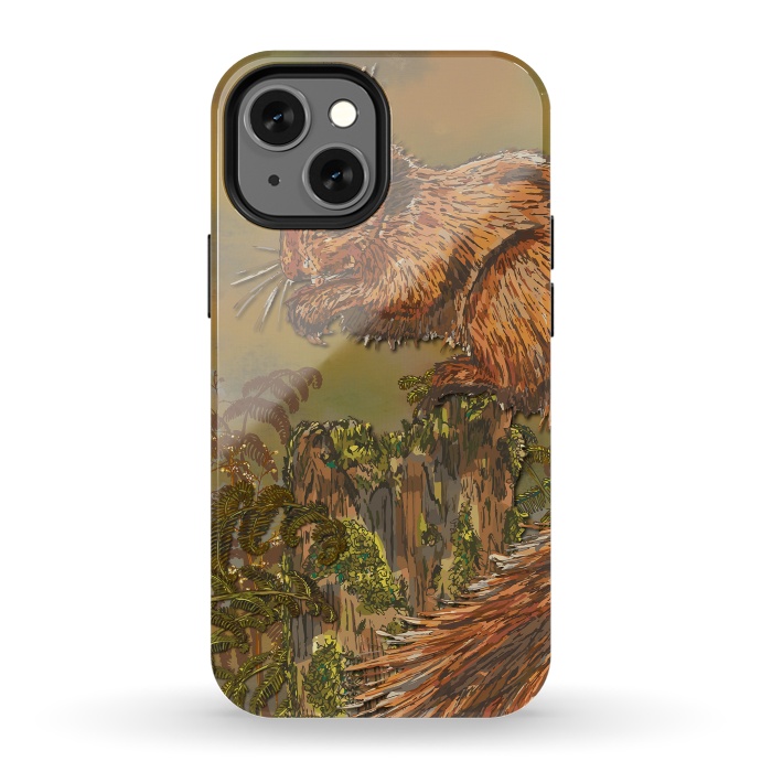 iPhone 13 mini StrongFit September Squirrel by Lotti Brown
