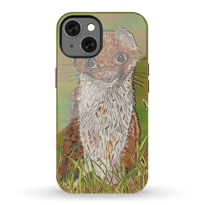 iPhone 13 StrongFit Summer Stoat by Lotti Brown