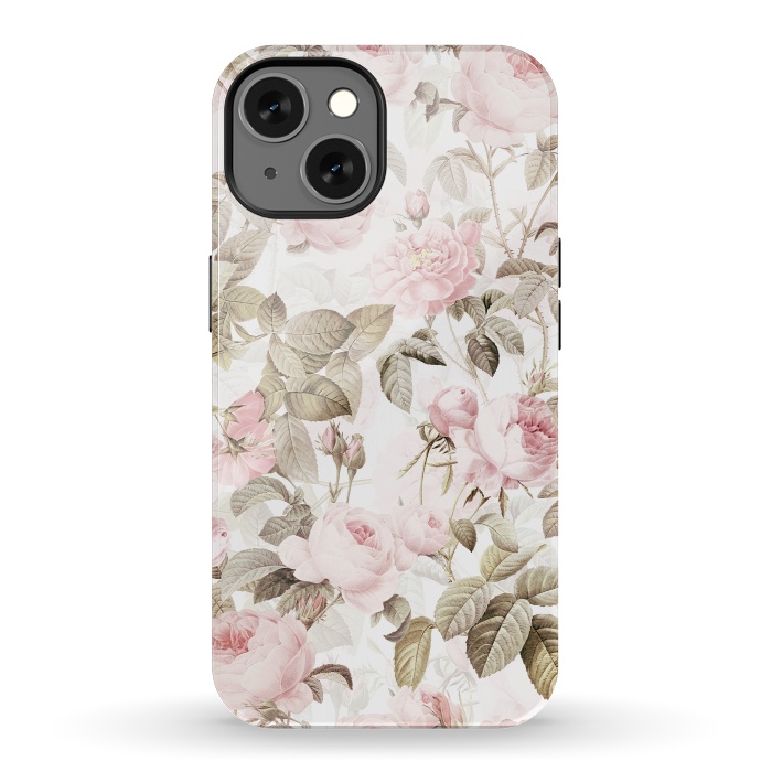 iPhone 13 StrongFit Pastel Vintage Roses by  Utart