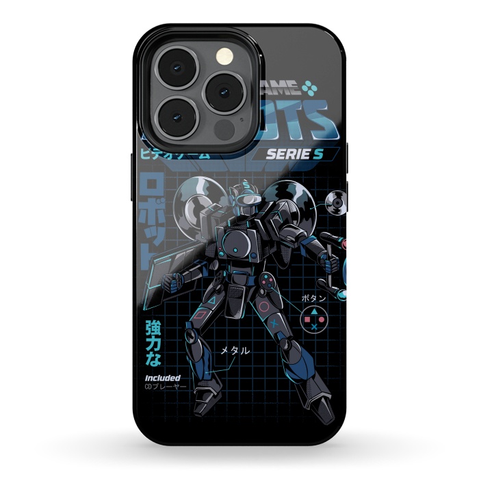 iPhone 13 pro StrongFit Video Game Robot - Model S by Ilustrata