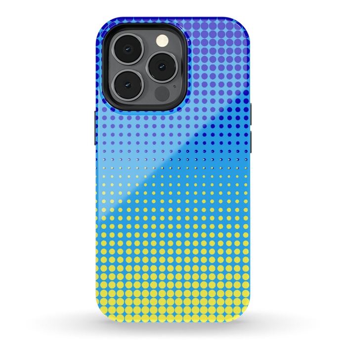 iPhone 13 pro StrongFit yellow blue shades by MALLIKA