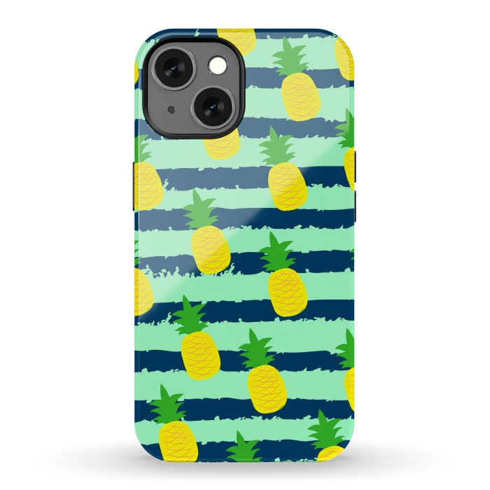 iPhone 13 StrongFit summer pineapple pattern by MALLIKA