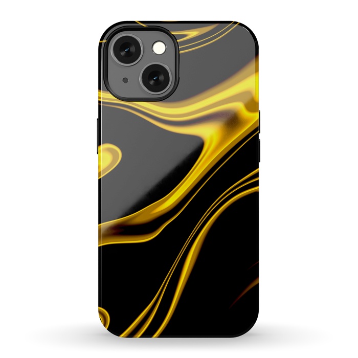iPhone 13 StrongFit Black and Gold by Ashley Camille