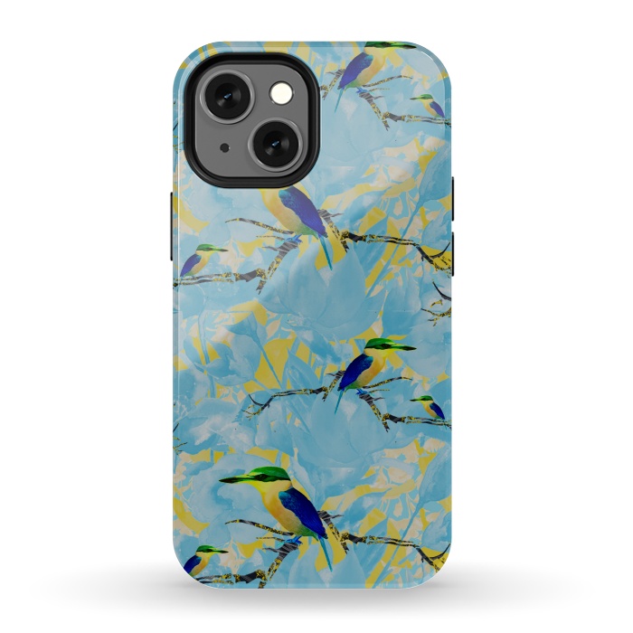 iPhone 13 mini StrongFit Cool kingfishers by Kashmira Baheti