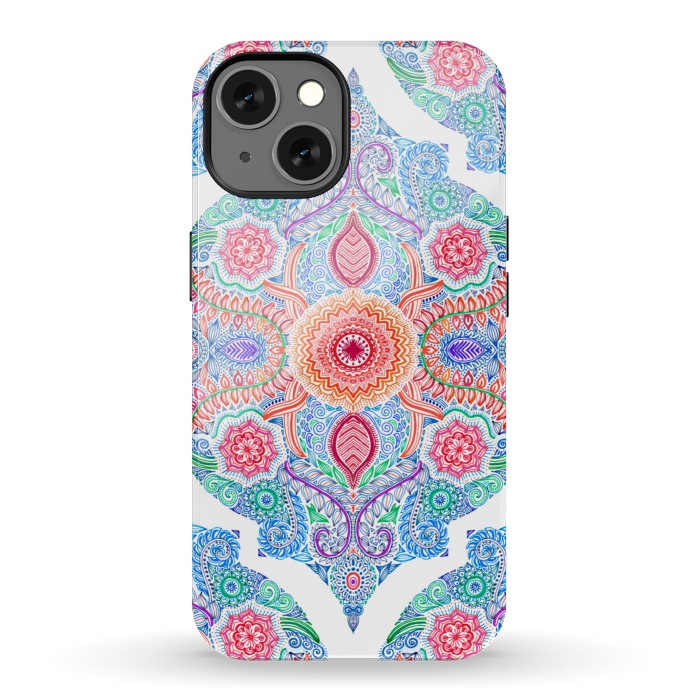 iPhone 13 StrongFit Ink and Symmetry in Rainbow Brights by Micklyn Le Feuvre