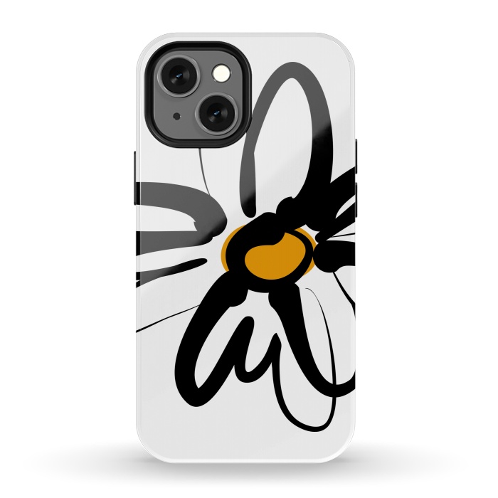 iPhone 13 mini StrongFit Doodle Daisy by Majoih