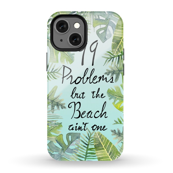 iPhone 13 mini StrongFit Tropical Chill by gingerlique