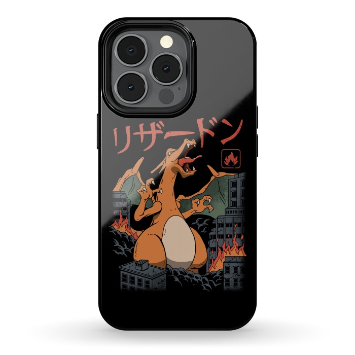 iPhone 13 pro StrongFit Fire Kaiju by Vincent Patrick Trinidad