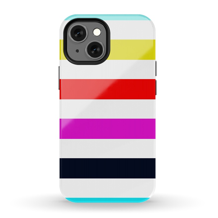 iPhone 13 mini StrongFit rainbow stripes by Vincent Patrick Trinidad
