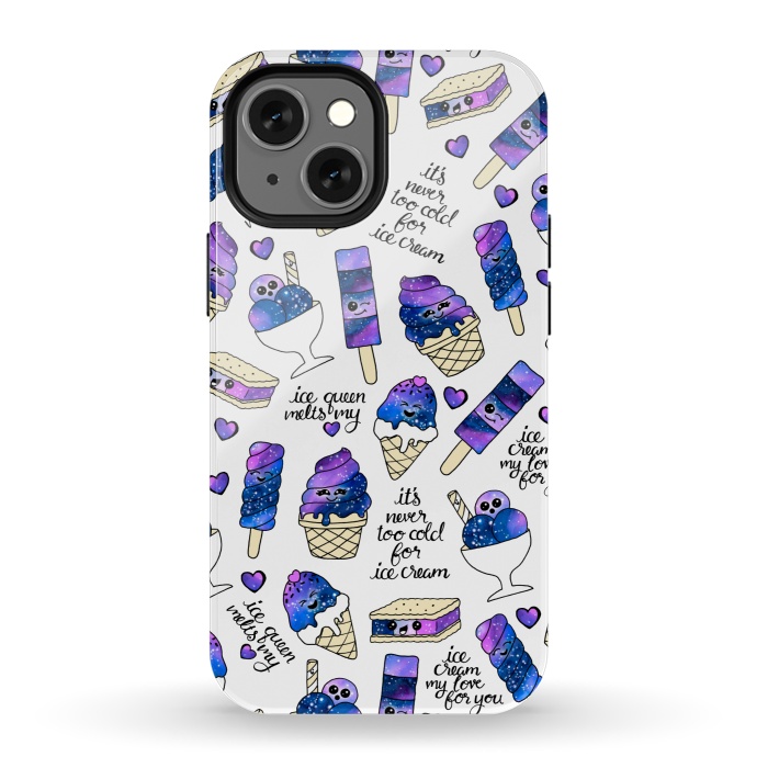 iPhone 13 mini StrongFit Galaxy Ice Cream by gingerlique