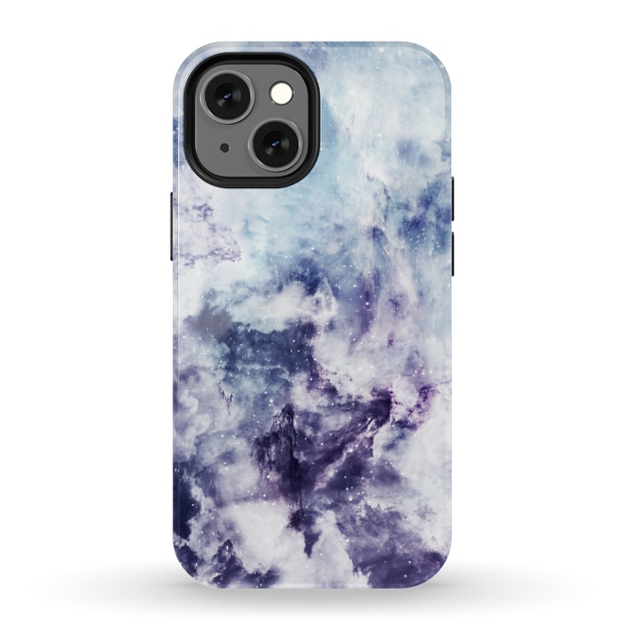 iPhone 13 mini StrongFit Blue purple marble by Jms