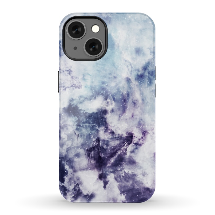 iPhone 13 StrongFit Blue purple marble by Jms