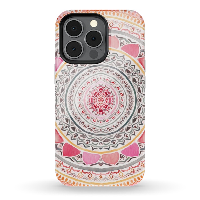 iPhone 13 pro StrongFit Pastel Bohemian Mandala   by Tigatiga