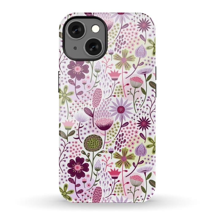 iPhone 13 StrongFit Celebration Floral by Portia Monberg