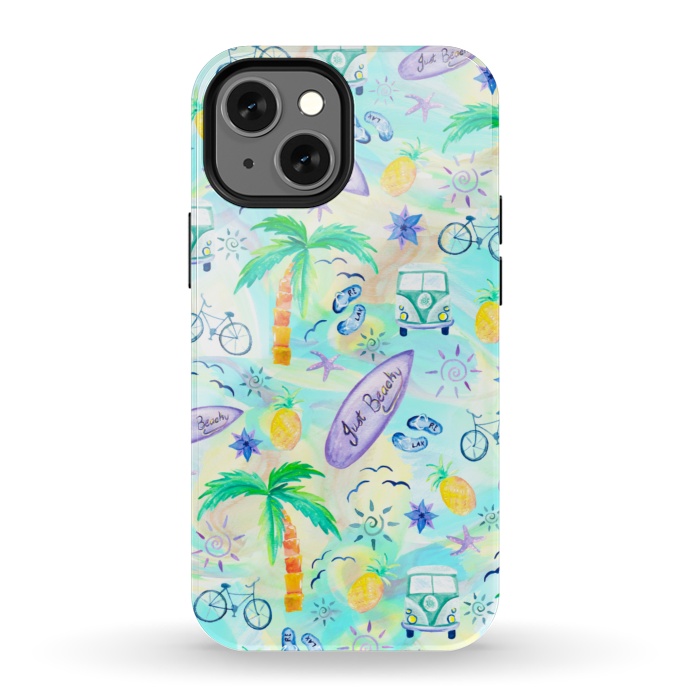 iPhone 13 mini StrongFit Just Beachy by gingerlique