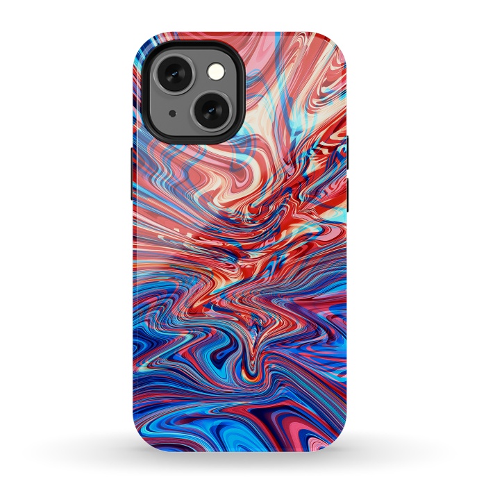 iPhone 13 mini StrongFit Abstract Waves by Art Design Works