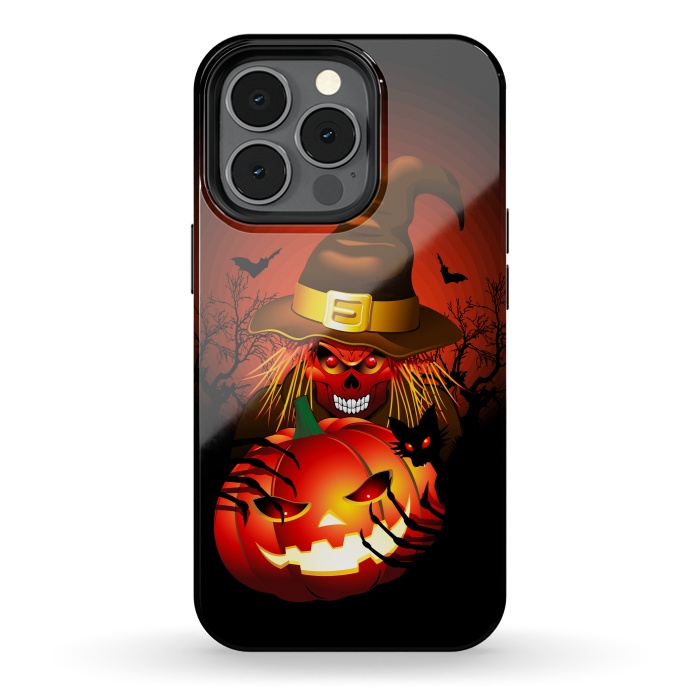 iPhone 13 pro StrongFit Skull Witch Halloween Monster by BluedarkArt