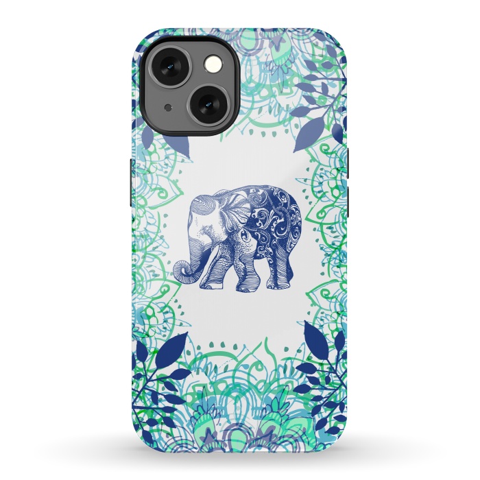 iPhone 13 StrongFit Boho Elephant  by Rose Halsey
